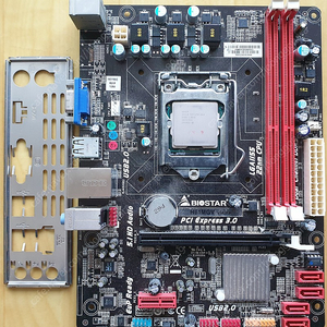 Biostar H61MGV 메인보드 + 인텔 펜티엄 G860 + 기쿨 + Sata Cable + (직거래시 파워)