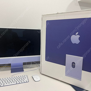 신품급 아이맥 imac 24인치 M1 4,5K 신형 2021년형 purple (퍼플)