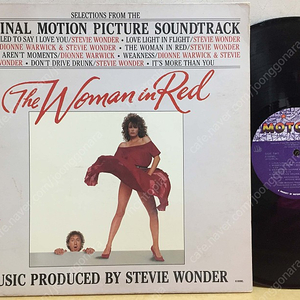 LP ; OST - the woman in red, stevie wonder 스티비 원더 영화 음악 우먼 인 레드