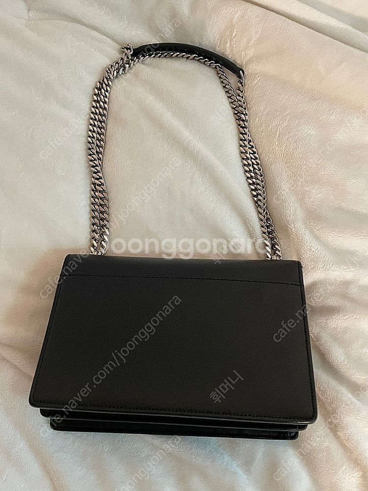 생로랑 선셋백 미디움 은장--4