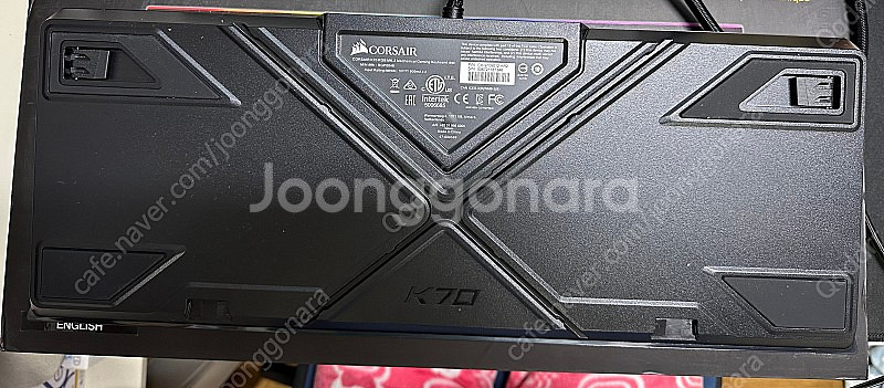 커세어k70 갈축 키보드 단순개봉 팝니다--5