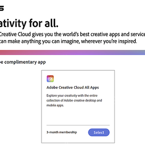 Adobe Creative Cloud 3개월 이용권 구매합니다(25000원)