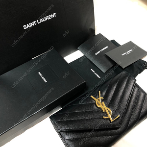 SAINT LAURENT 생로랑 장지갑(금장)