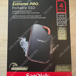 샌디스크 외장 SSD SANDISK EXTREAME PRO E81 4TB 신동품 판매합니다