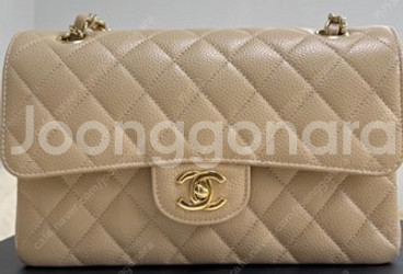 샤넬 클래식 스몰 베이지(새상품)--0