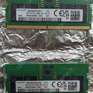 삼성 PC5-38400 노트북램 DDR5 8기가 × 2개