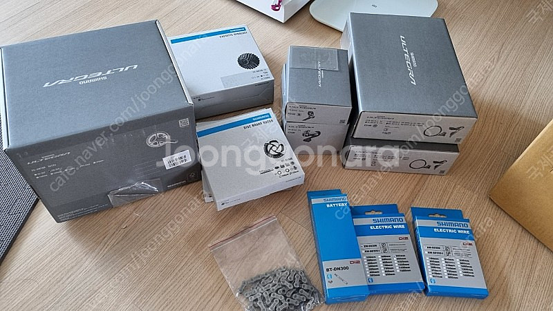 105di2 12단 디스크 그룹셋 판매(완차탈거품 미사용) 로터포함--0