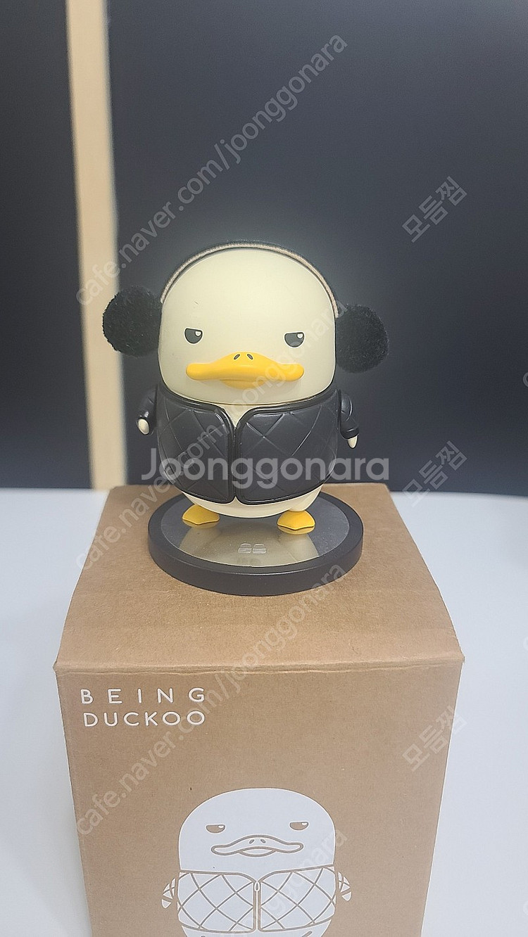 더쿠 DUCKOO 피규어 팝니다 (검은 깔깔이 귀마개--0