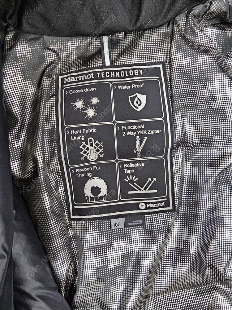 마모트 남자 패딩 구스다운점퍼 사이즈 105 이미지