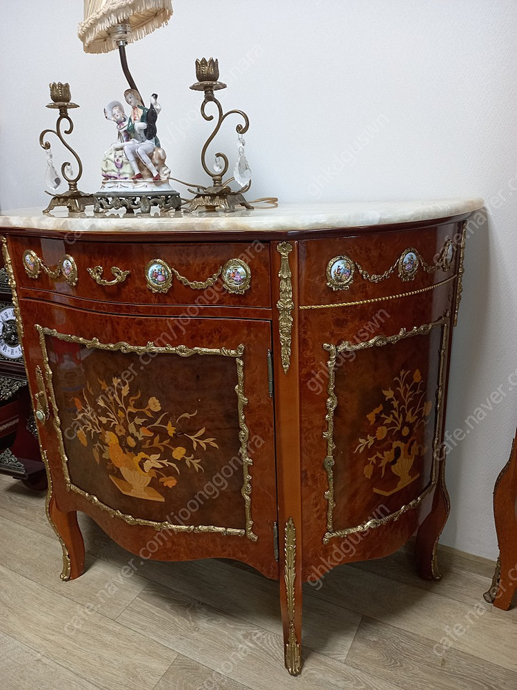 엔틱 콘솔 서랍장 화장대 이태리산--2