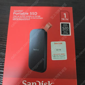 샌디스크 Portable SSD 1TB 미개봉 (택배포함) 판매합니다.