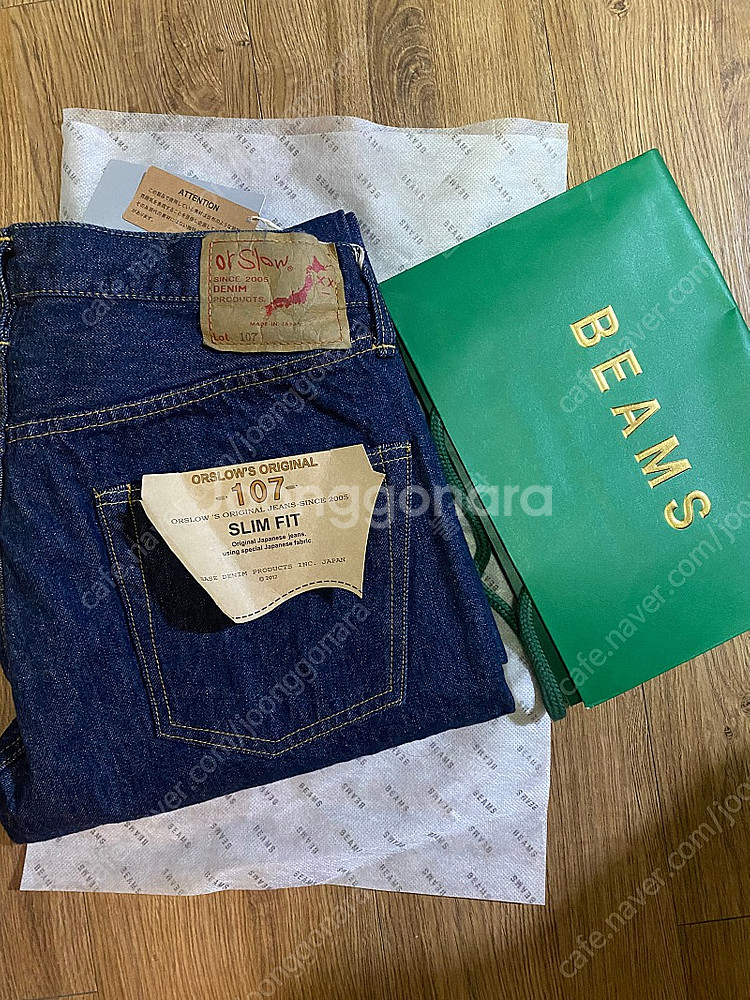 [새제품]오어슬로우 원워시 107 새제품 3size 판매합니다--3