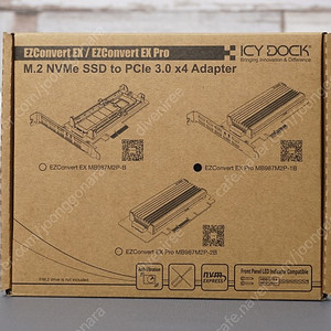 ICYDOCK, MB987M2P-1B PCIe to NVMe SSD 컨버터 판매합니다.