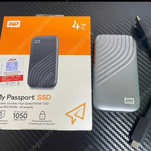 WD MY PASSPORT SSD 4TB 외장 SSD