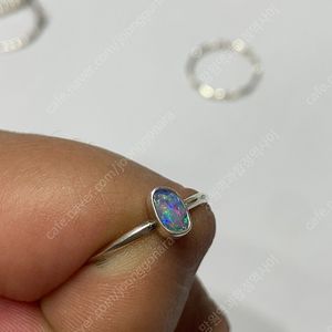 25호 실버반지 천연원석반지 호주오팔 공작석
