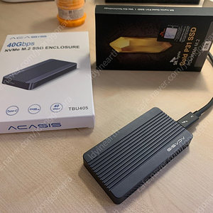 썬더볼트 ssd 2tb 팝니다 acasis tbu405 + 하이닉스 p31 2tb