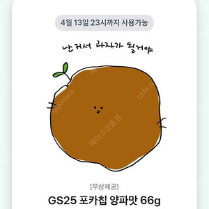 Gs25 포카칩 양파맛 66g 300원