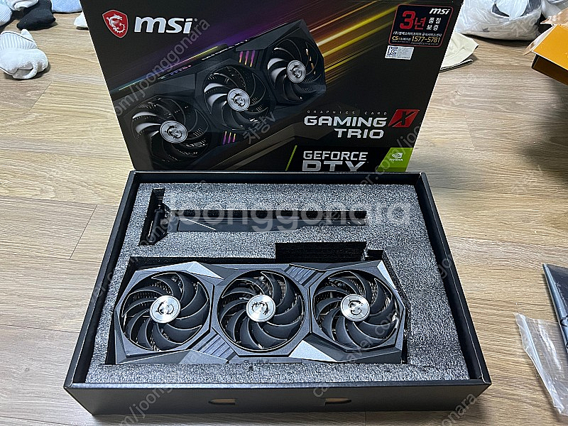MSI 지포스 RTX 3060 Ti 게이밍 X 트리오 D6X 8GB 트라이프로져2 팝니다.--0