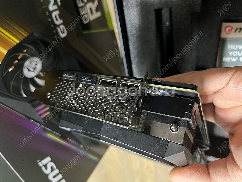 MSI 지포스 RTX 3060 Ti 게이밍 X 트리오 D6X 8GB 트라이프로져2 팝니다.--2