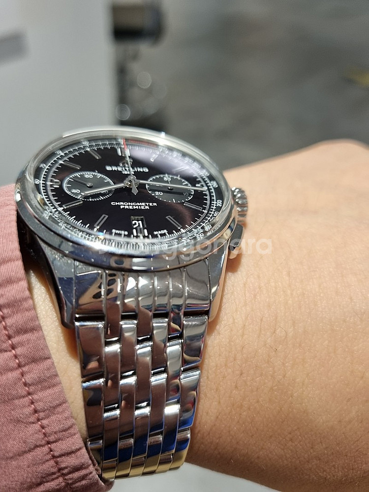 브라이틀링 프리미에르 B01 크로노그래프 42mm 그린...--2