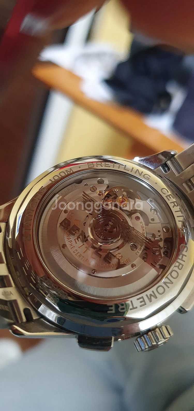 브라이틀링 프리미에르 B01 크로노그래프 42mm 그린...--3