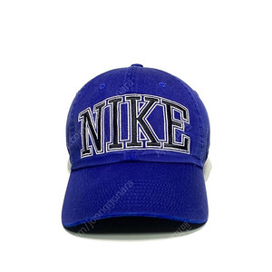 NIKE 나이키 정품 초레어 빈티지 레터링 로고 딥블루 볼캡 모자