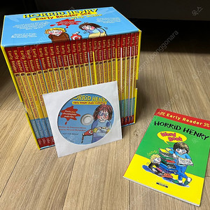 잠수네 J4 호리드헨리 얼리 리더 25권 + CD + 워드북 세트 정품, horrid henry