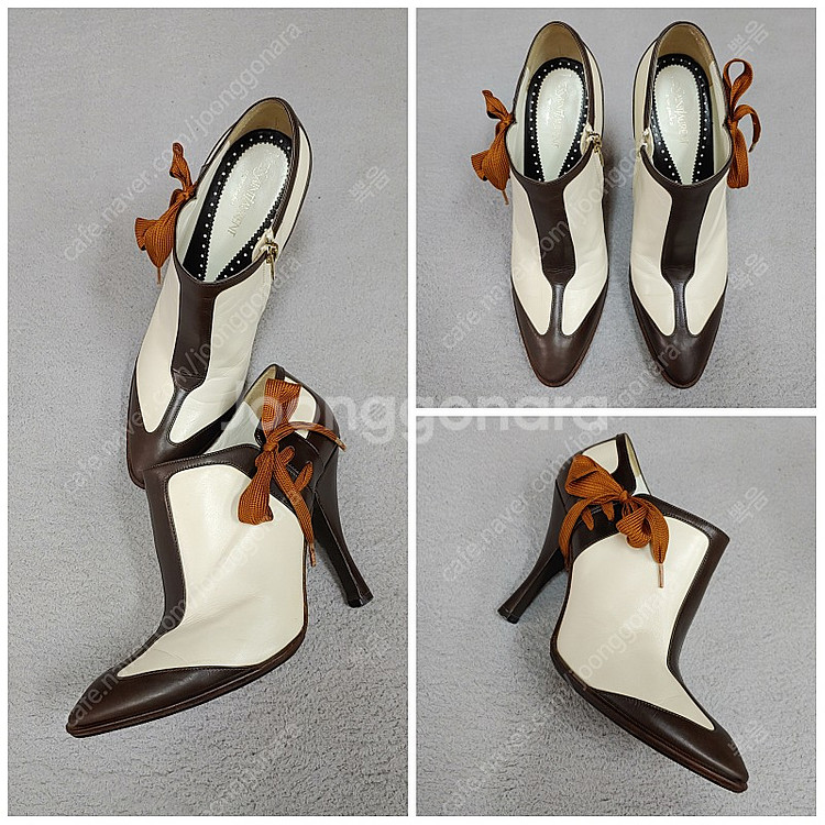 (정품) 생로랑 레이스업 힐 / 디자이너 톰포드 / 샤넬 페라가모 / 38 ( 245 ~ 250)--0