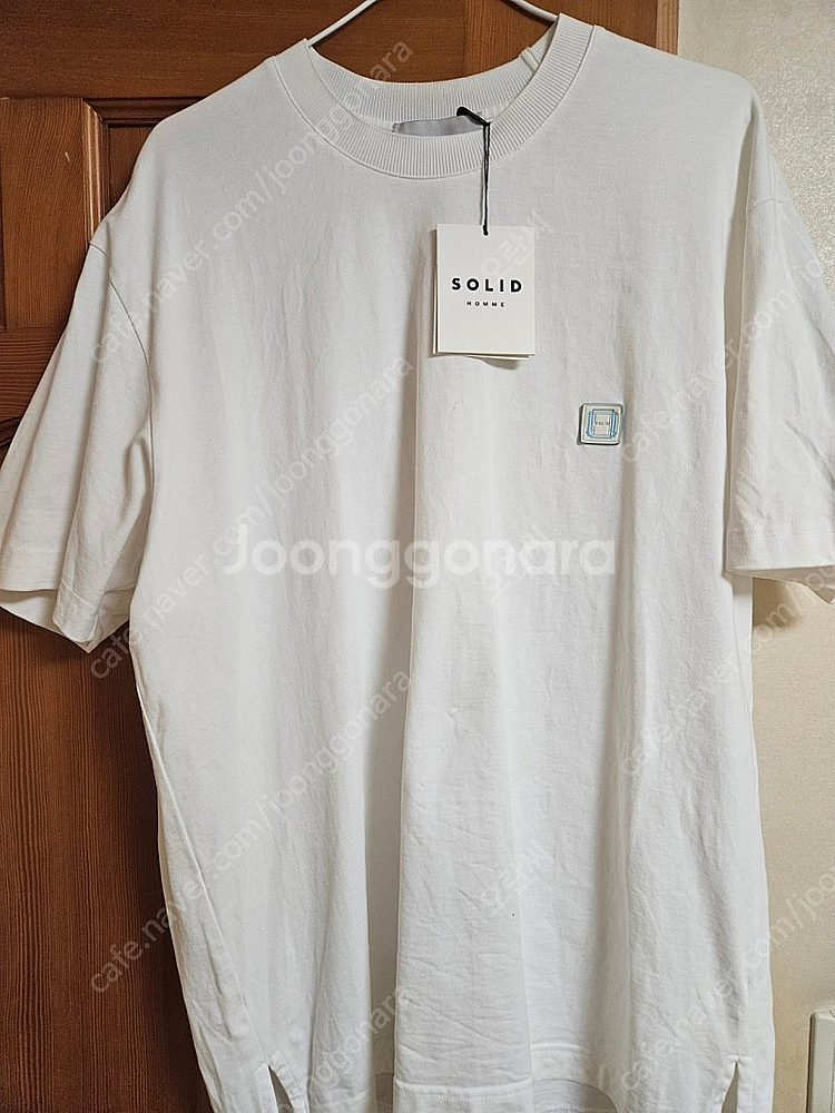 솔리드옴므 21ss 백로고반팔 블랙+화이트 46 일괄판...--5