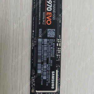 삼성 NVMe M.2 970 EVO SSD 500G