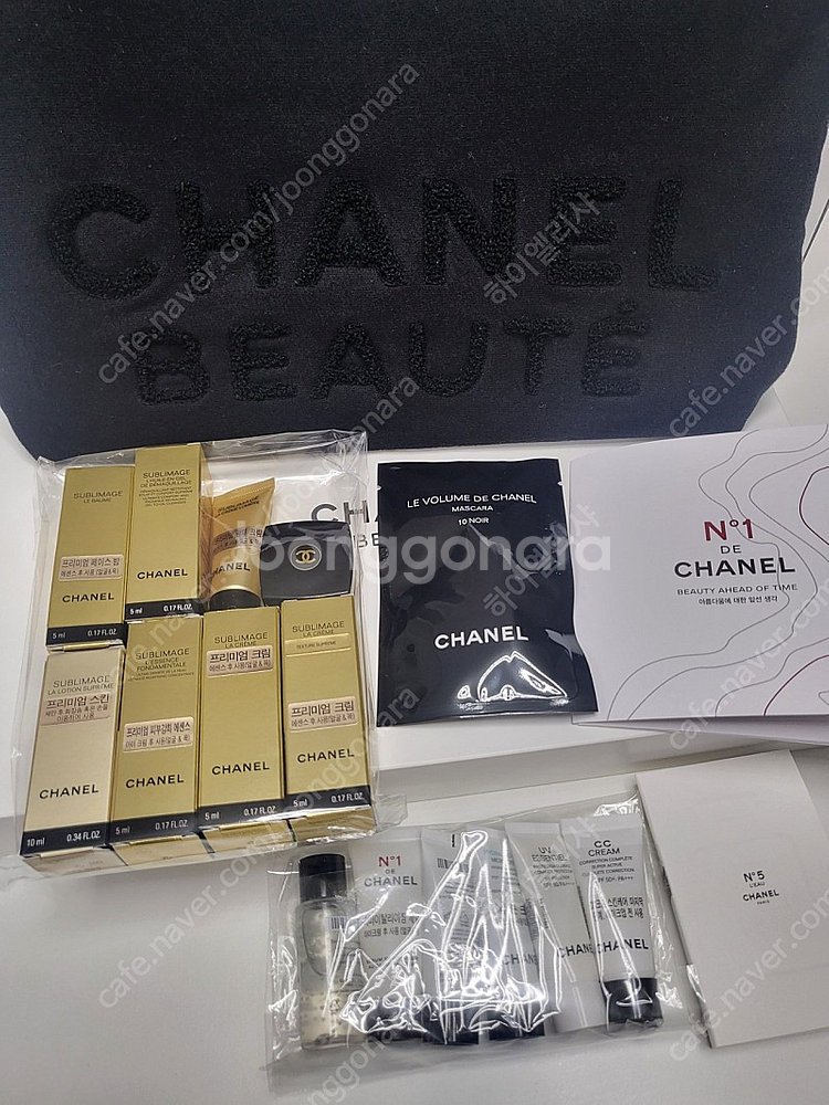 샤넬코스메틱 블랙등급 생일기프트 블랙파우치--1