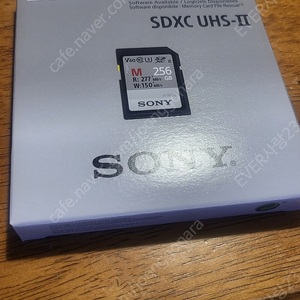 미개봉)정품 소니 메모리카드 SONY SDXC UHS-Il 256gb