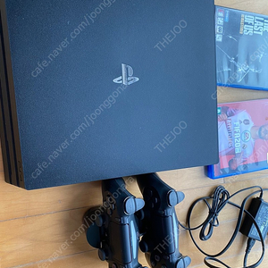 ps4 pro 1tb 플스4 프로 + 듀얼쇼크 2개, 충전거치대 + 게임2 버전 9.51