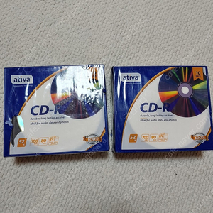 Ativa CD-R 씨디롬 공씨디 52배속 700mb 10개