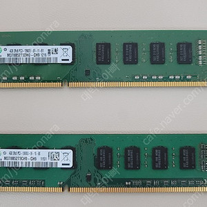 삼성 램 SAMSUNG RAM 2Rx8 PC3-10600U 4G 2개 합해서 8천원