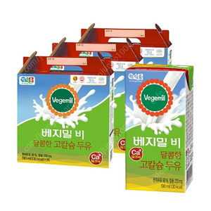 베지밀b 달콤한 고칼슘 두유 48팩