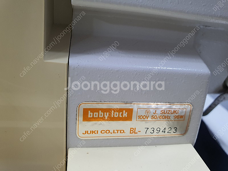 주키JUKI베이비록오버록미싱 일본생산--4