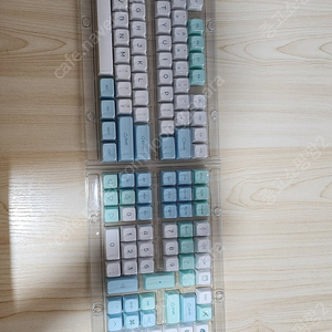 하늘 민트 애플 키캡 XDA PBT 기계식 키보드 키캡 한무무 레오폴드