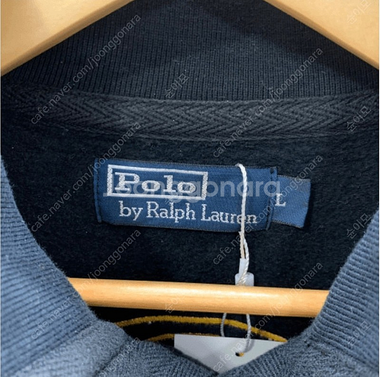 폴로 랄프로렌 블랙와치 자수 반집업 맨투맨 스웻셔츠 L (hp710)--2