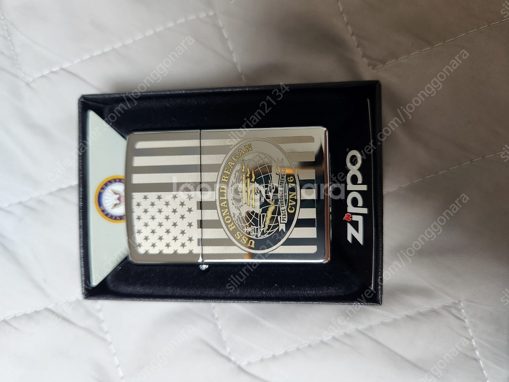 항공모함 로널드 레이건 지포 라이터--1