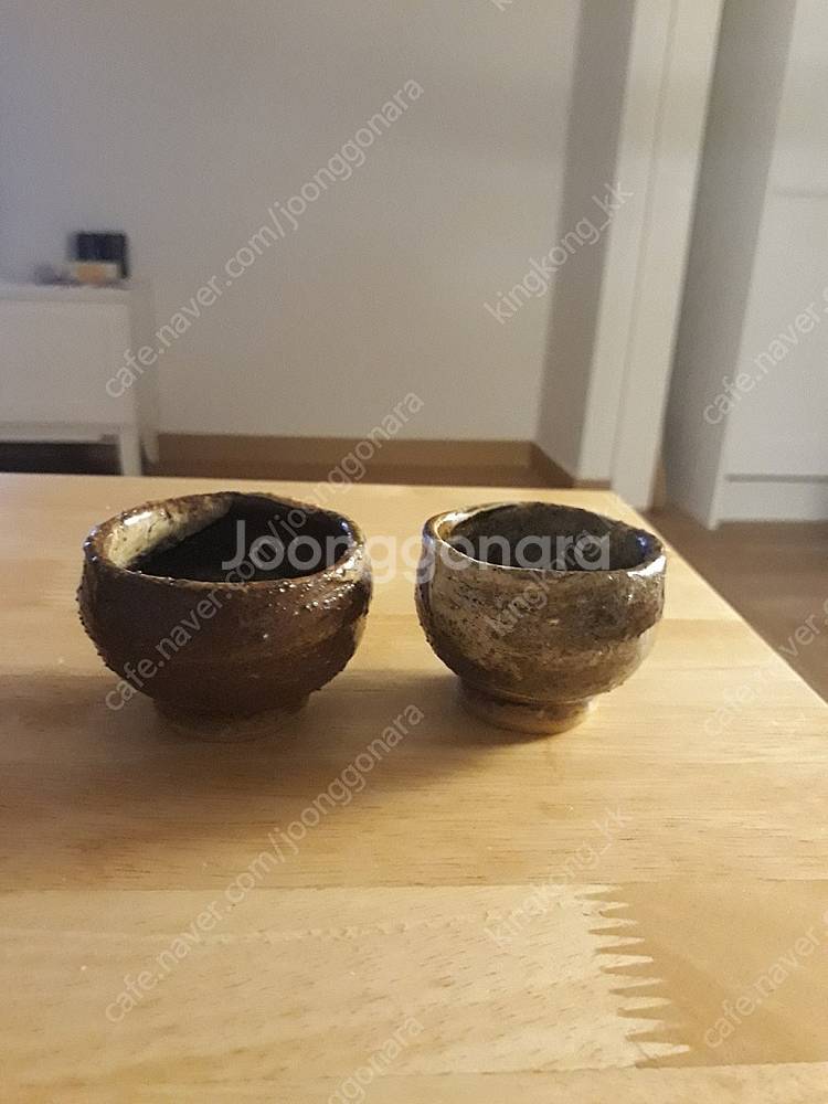 고덕우도자기 찻잔2개--0
