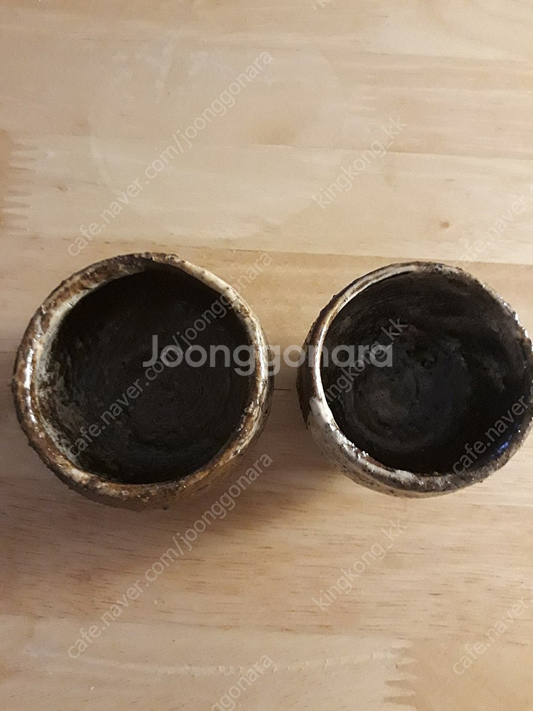고덕우도자기 찻잔2개--1