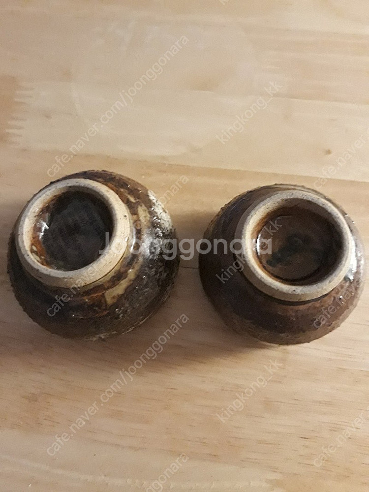 고덕우도자기 찻잔2개--2