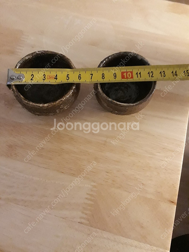 고덕우도자기 찻잔2개--3