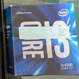 (개인) I3-6300 박스o 쿨러o 판매합니다