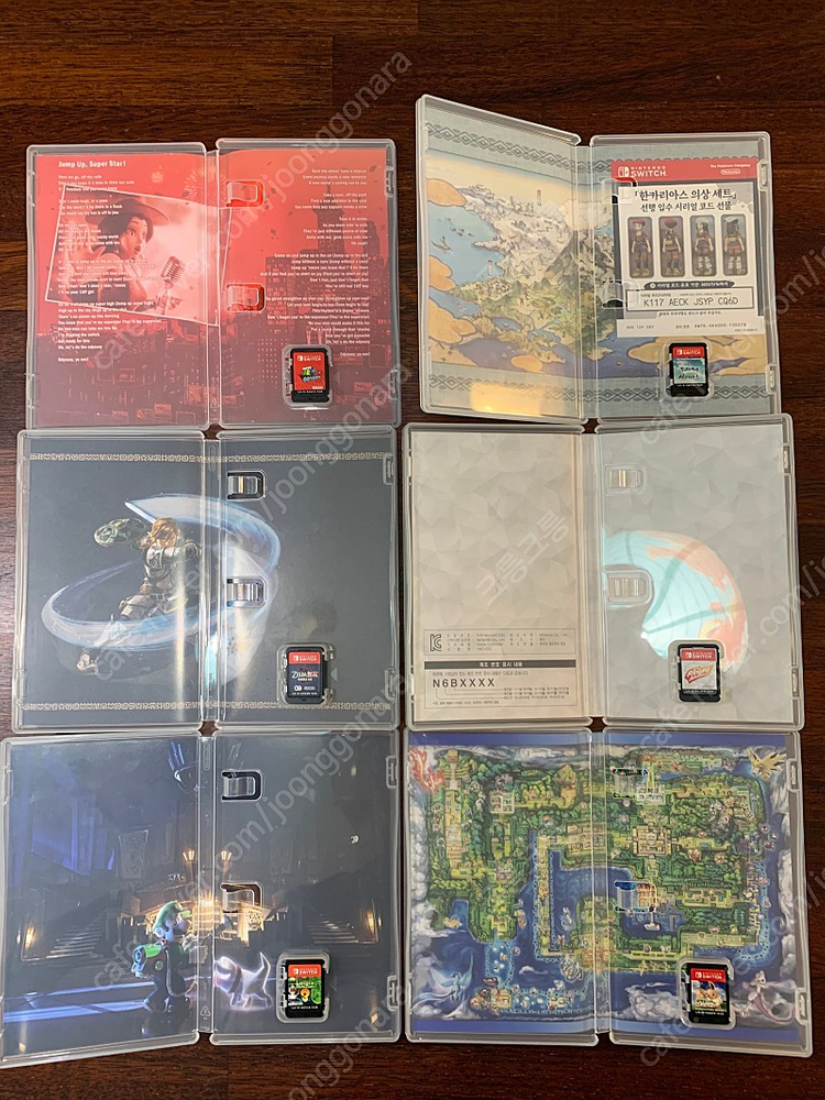 닌텐도 스위치 게임칩 6종 판매합니다 (슈퍼마리오 오디세이,루이지맨션3,포켓몬 레전드 아르세우스,링피트어드벤처노박스...--3