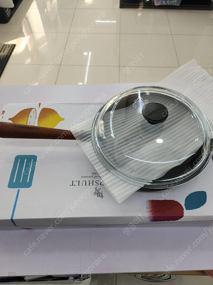 코스트코 스켑슐트 깊은 프라이팬 25cm+유리뚜껑 스캡슐트 무쇠 주물 후라이팬 무쇠팬 이미지