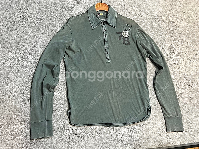 DIESEL 디젤 헨리넥 카라티셔츠--0