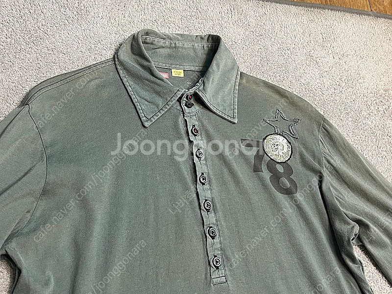 DIESEL 디젤 헨리넥 카라티셔츠--1