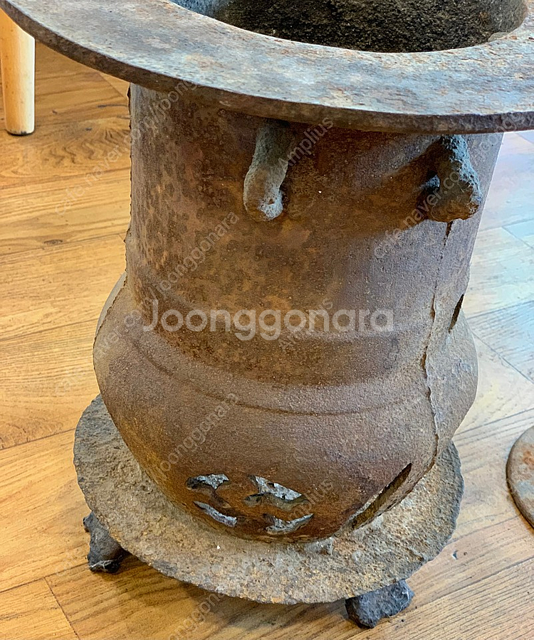 1950년-60년대 주물 화로 / 캠핑 난로--3